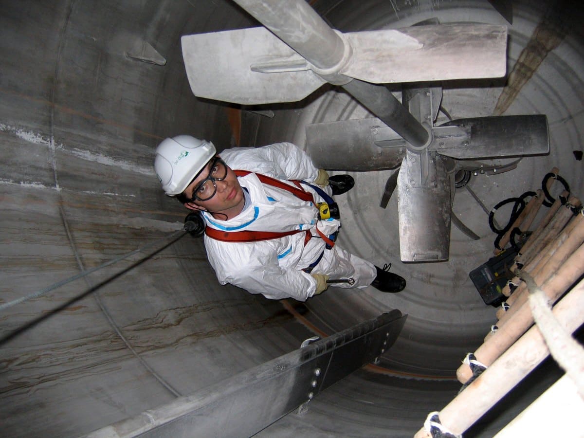 Industrial CSTR Impeller Shaft and Baffle Assembly for Power Draw Monitoring